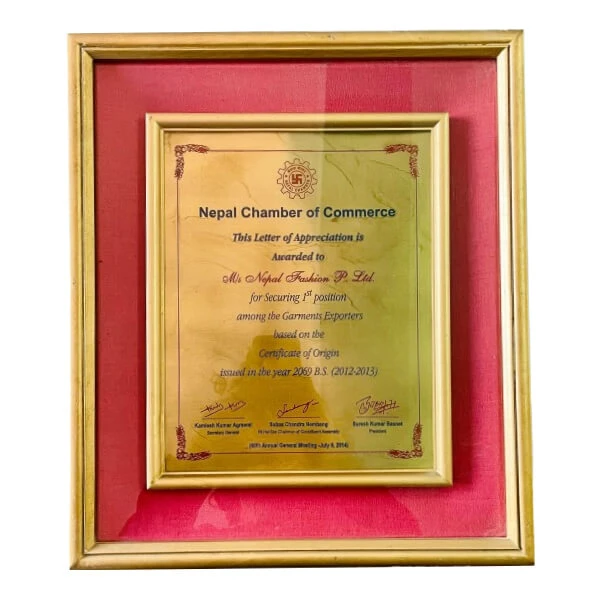 Letter of Appreciation Award-1